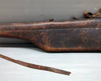 Royal Brand Leg Of Mutton Style Leather Gun Case