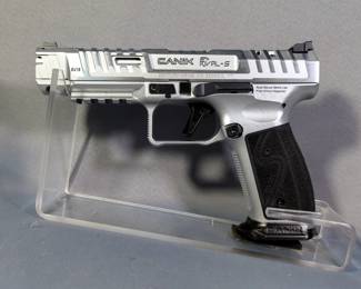 Canik / Century Arms SFX Rival-S 9x19 Pistol SN# 23CS00836, 2 Total Mags (1 Is 18-Rd), Grips, 5" Bbl, Truglo Sight, Matching Holster, Speed Loader, Various Sights, Paperwork, And More, In Hard Case