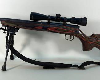 Savage B17 .17 HMR Bolt Action Rifle SN# 3484178, Nikon ProStaff 3-9x40 Scope, Bipod, Padded Sling