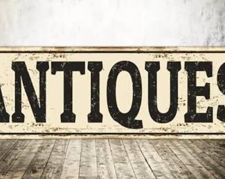 Antiques sign