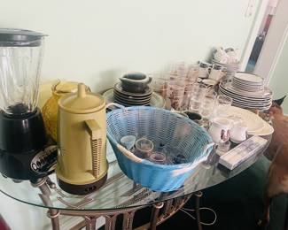 Sofa table $50
Shot glasses $1 
