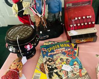 Comic books selling all together ($20) 
Register $10 
