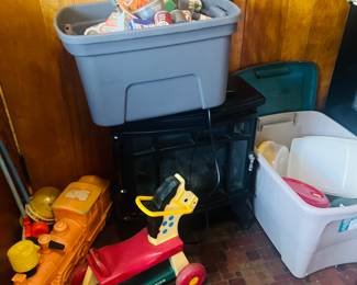 Fake food $.50 each vintage
Tupperware $1 each 