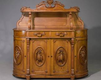 RENAISSANCE CARVED WALNUT SERVER