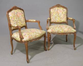 FRENCH ARMCHAIRS PAIR