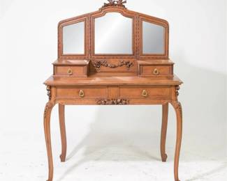 FRENCH NORMANDY LOVE BIRDS DRESSING TABLE