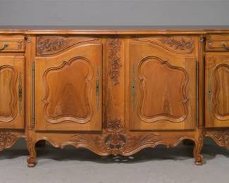 LOUIS XV PARQUET TOP CHERRY SIDEBOARD