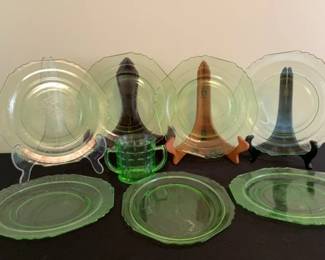 Depression Era Uranium Plates 