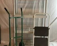Shelf, Step Ladder And Dolly