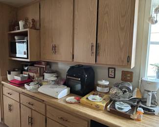 The kitchen is beyond packed.