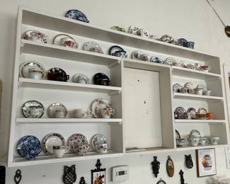 Dozens of beautiful teacups.