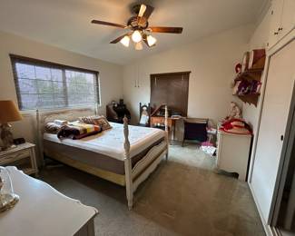 The guest room is staged.