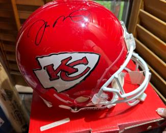 Signed Helmet by Joe Montana