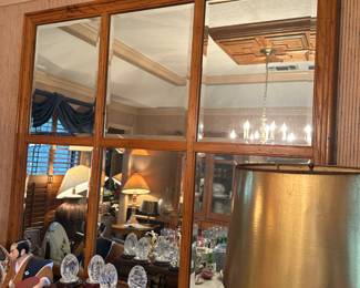 Floor length beveled mirror 