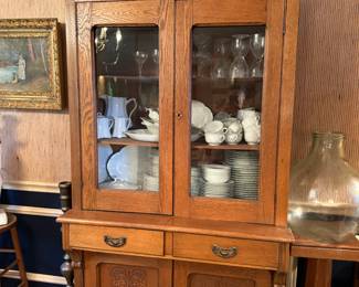 Antique Oak Hutch