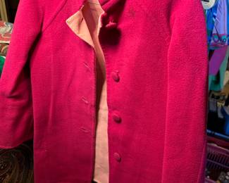 Vintage Reversible Braniff Wool Coat