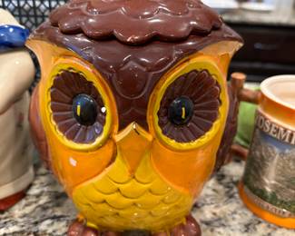 Vintage Owl Cookie Jar