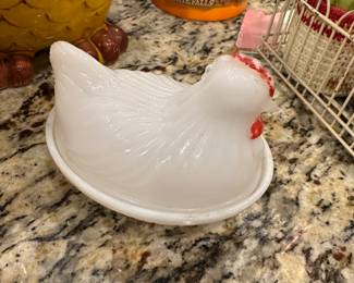 Small Rooster Dish