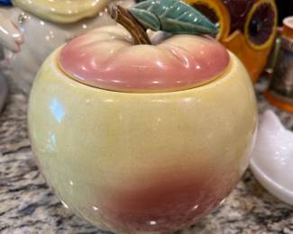 Vintage Apple Cookie Jar