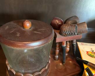 Vintage Pipe & Tobacco Holder