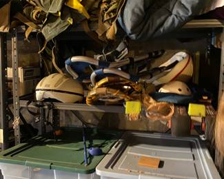 Camping, snow shoeing