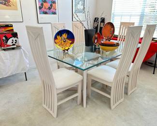 Vintage dining room table and chairs