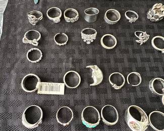 Sterling silver rings