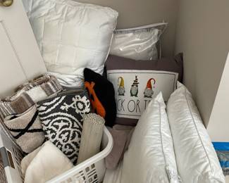 Pillows and small rugs