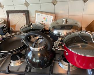 Pans and pots, teapot