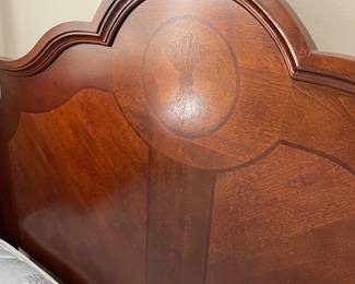 Inlay on top of headboard