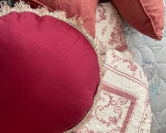 Coverlet with matching pillow and shams