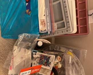 Beading supplies…lots in tub!