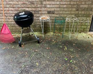 Grill and plant stands
