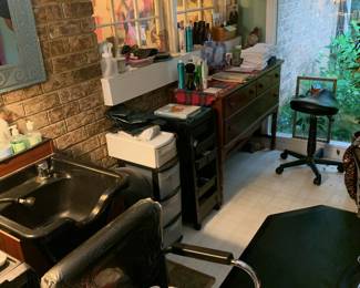 Part of the home salon