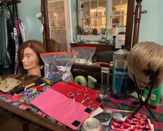 Part of the home salon