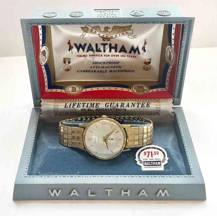 Vintage Waltham Swiss Made Wristwatch with Original Box