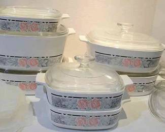 Corning Ware Baking Dishes With Extra Lids