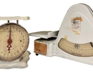 1912 1913 Antique Scale And Vintage Hobart Dayton Scale