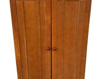 Dovetailed Wood Media Cabinet 