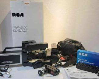 2 RCA Video Cameras Vintage 1980s, Including Model CC011 And CKC020 And More