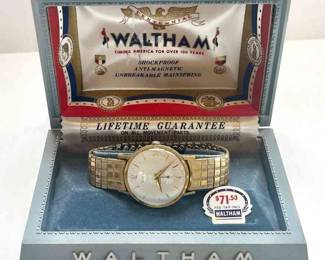 Vintage Waltham Swiss Made Wristwatch with Original Box