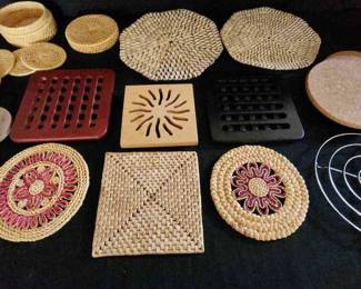 Assorted Vintage Trivets And Trivets