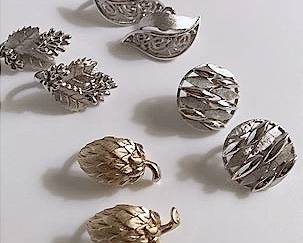 Four Trifari Clipon Earrings