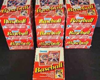 Case Of Donruss Baseball Trading And Puzzle Cards Lot One