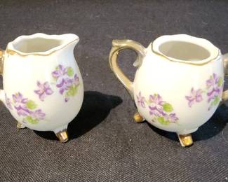 4pc Sugar And Creamer Pitcher And Ewer