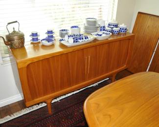Mid Century Danish Dyrlund Credenza.  64" wide x 32" high x 18" deep