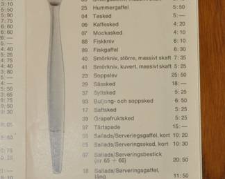 GAB GENSE Mid Century Modern Flatware Service.  Focus design pattern