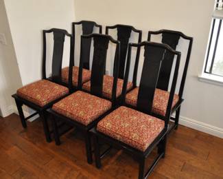 (8) Mid Century Modern dining chairs - Chin Hua Ebonized by Raymond Sobota