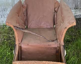 ANTIQUE WICKER STROLLER
