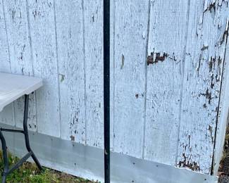 ANTIQUE WROUGHT IRON CLOTHES DISPLAY RACK